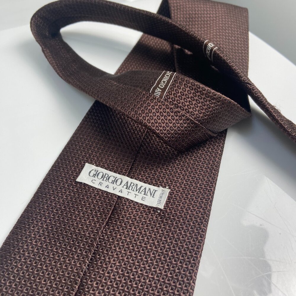 Giorgio Armani Men's Chocolate Tie
